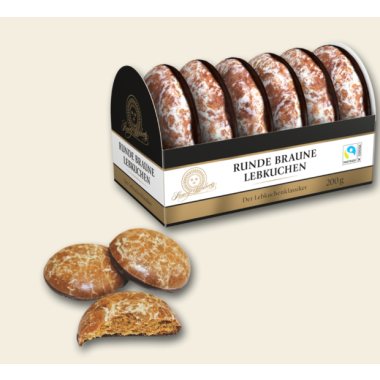 Runde Braune Lebkuchen, 200g