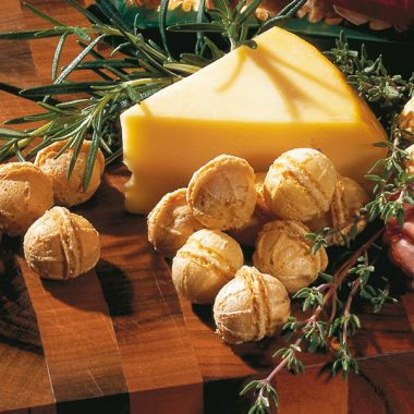 Waffelkugeln Käsecrème Gouda