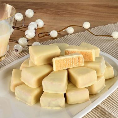 Weiße Baumkuchenspitzen