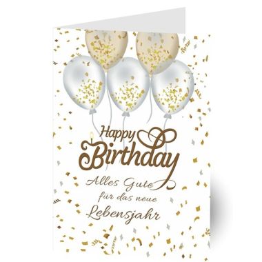 Grußkarte "Happy Birthday"