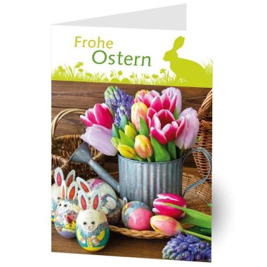 Grußkarte "Frohe Ostern" ´Tulpen