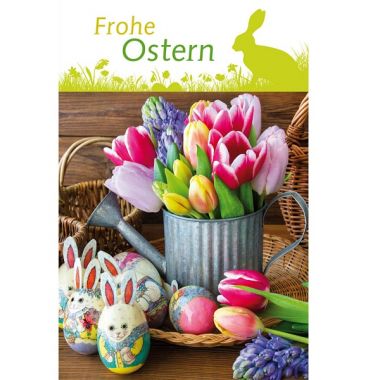 Grußkarte "Frohe Ostern" ´Tulpen